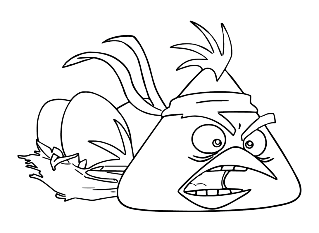 Chuck (Angry Bird) Coloring Pages Printable for Free Download