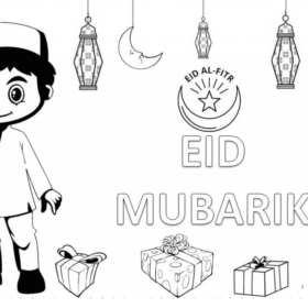 Eid Al-Fitr Coloring Pages Printable for Free Download