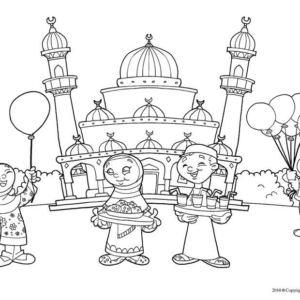 Eid Al-Fitr Coloring Pages Printable for Free Download