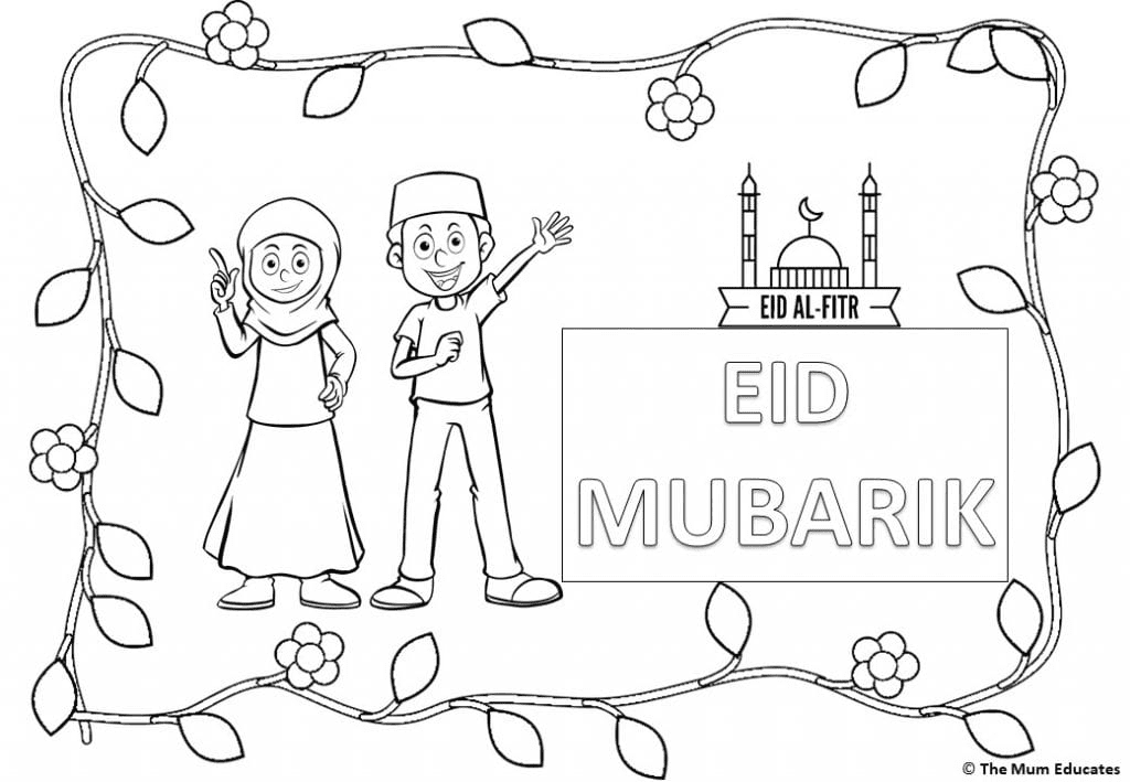 Eid Al-Fitr Coloring Pages Printable for Free Download