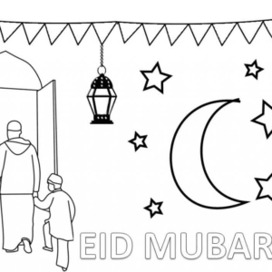 Eid Al-Fitr Coloring Pages Printable for Free Download