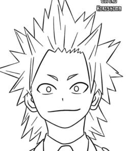 Eijiro Kirishima Coloring Pages Printable for Free Download