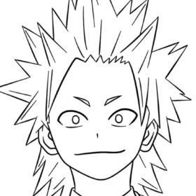 Eijiro Kirishima Coloring Pages Printable for Free Download