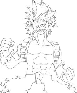 Eijiro Kirishima Coloring Pages Printable for Free Download