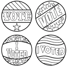 Election Day Coloring Pages Printable for Free Download