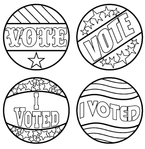 Election Day Coloring Pages Printable for Free Download