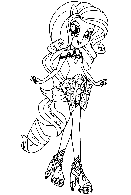 Equestria Girls Coloring Pages Printable for Free Download