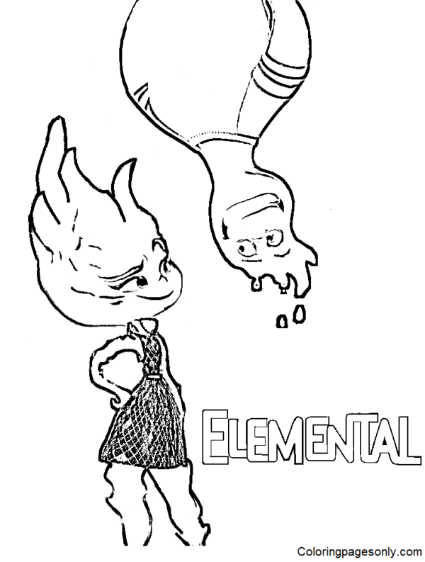 Elemental Coloring Pages Printable for Free Download