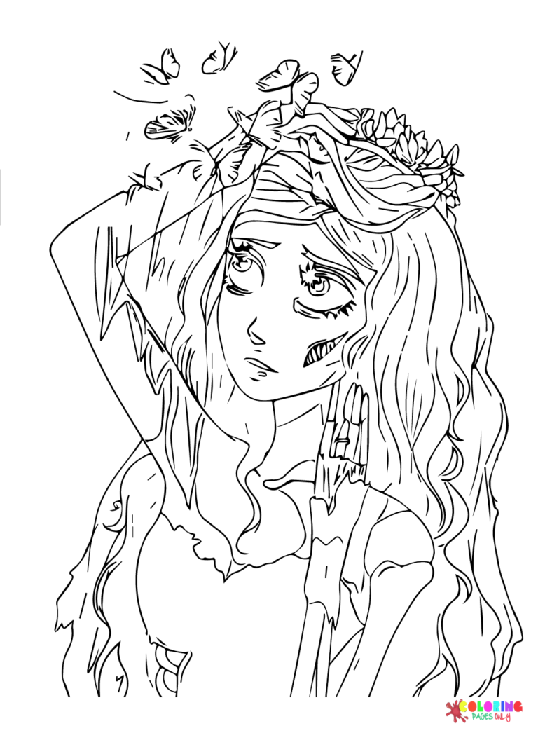 Corpse Bride Coloring Pages Printable for Free Download