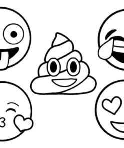 Emoji Coloring Pages Printable for Free Download