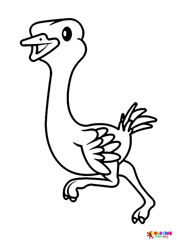Emu Coloring Pages Printable for Free Download