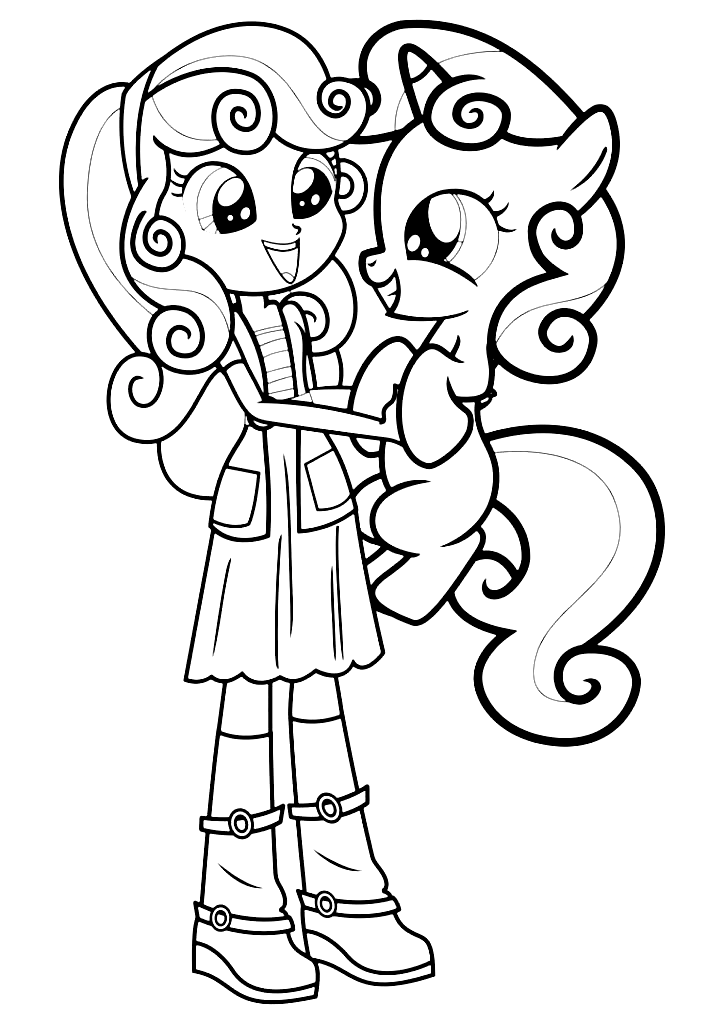 Equestria Girls Coloring Pages Printable For Free Download