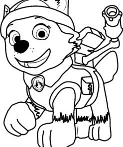 everest  Paw patrol coloring pages, Paw patrol coloring, Everest paw patrol