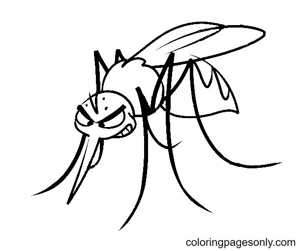 Mosquito Coloring Pages Printable for Free Download