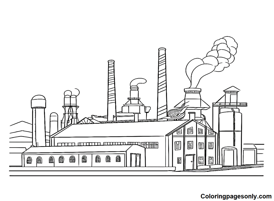 Factory Coloring Pages Printable for Free Download