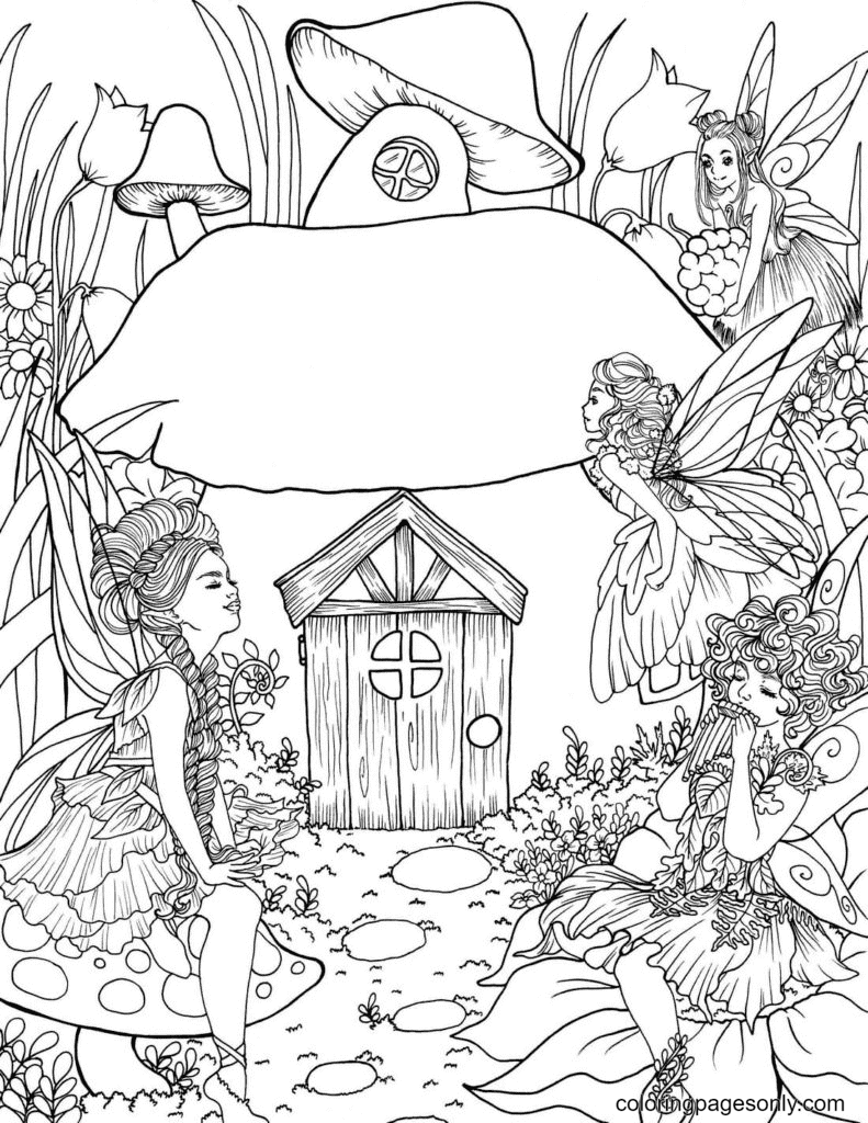 Country Garden Coloring Page Printable // Digital Download -  Portugal