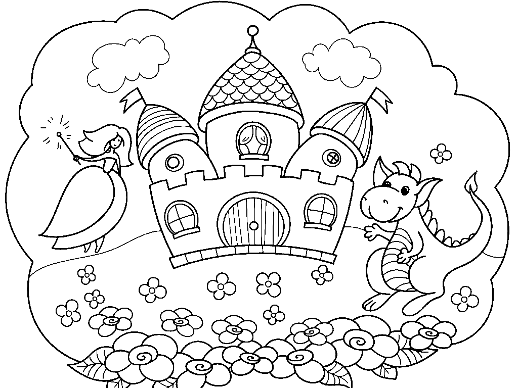 Castle Coloring Pages Printable for Free Download