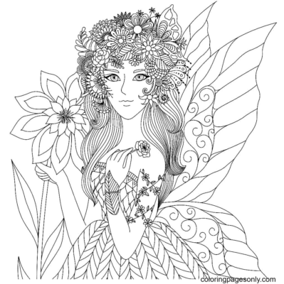 Fairy Coloring Pages Printable for Free Download