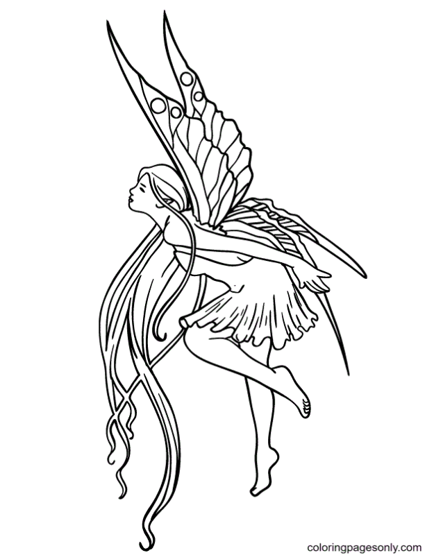 Fairy Coloring Pages Printable for Free Download