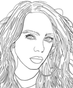 Billie Eilish Coloring Pages Printable for Free Download