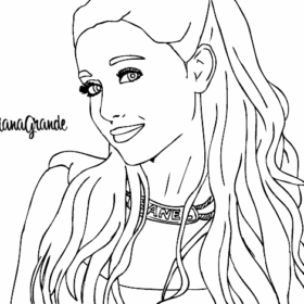 Ariana Grande Coloring Pages Printable for Free Download