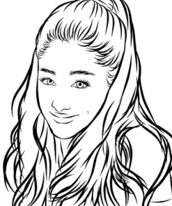 Ariana Grande Coloring Pages Printable for Free Download