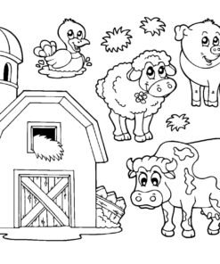 Farm Animal Coloring Pages Printable for Free Download