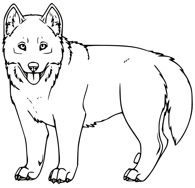 Husky Coloring Pages Printable for Free Download