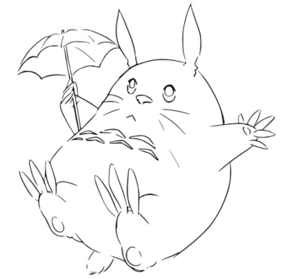 My Neighbor Totoro Coloring Pages Printable for Free Download