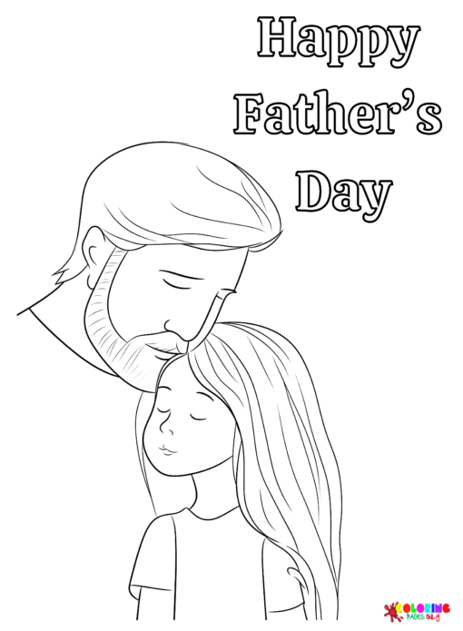 Father's Day Coloring Pages Printable for Free Download