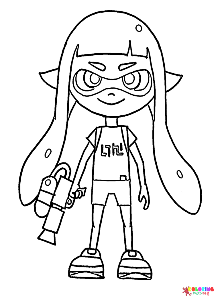 Splatoon Coloring Pages Printable for Free Download