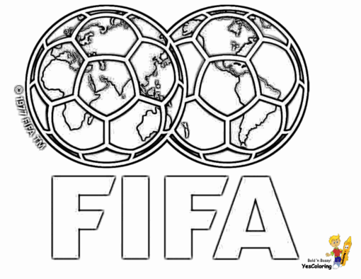 World Cup Logo Coloring Pages Printable for Free Download