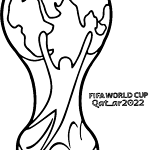 Qatar 2022 World Cup Logo Black Color Print Png