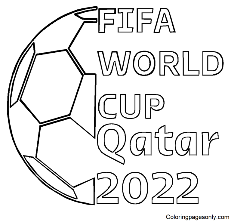 FIFA World Cup 2022 Coloring Pages Printable for Free Download