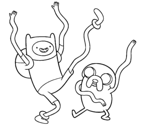 Adventure Time Coloring Pages Printable for Free Download