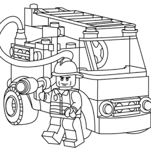 Fire Truck Coloring Pages Printable for Free Download