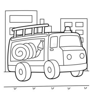 Printable Fire Station Coloring Pages Free For Kids And Adults