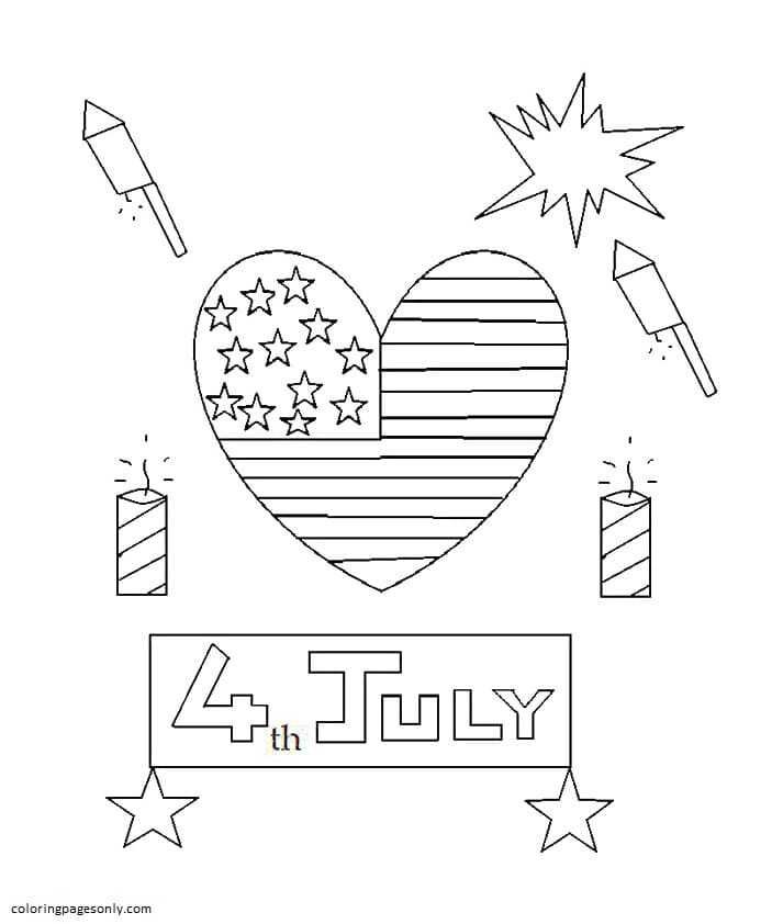 4th Of July Coloring Pages Printable for Free Download