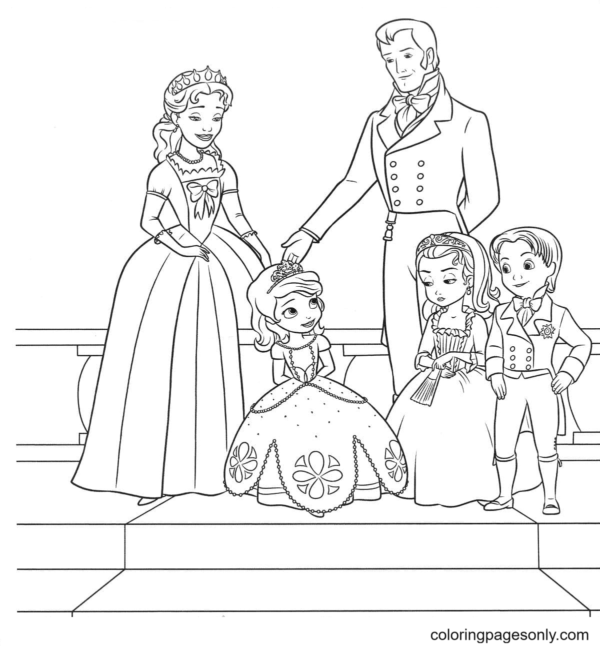 Sofia The First Coloring Pages Printable for Free Download