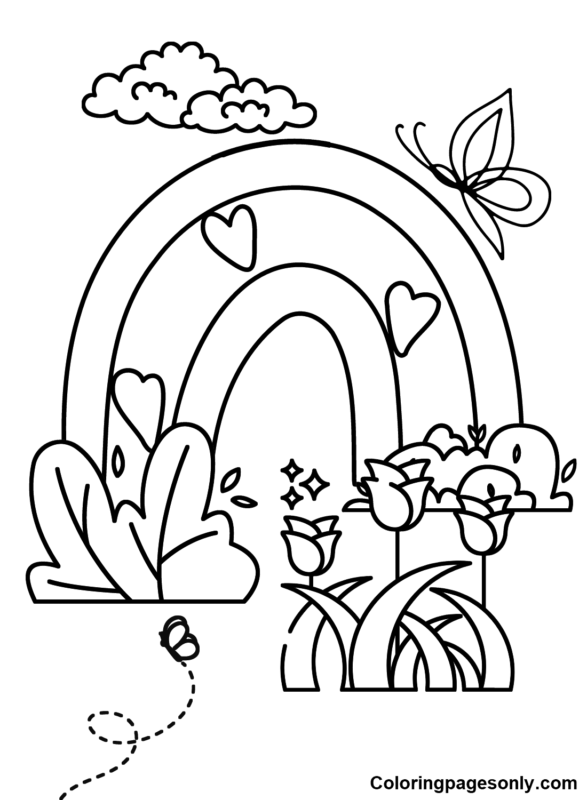 First Day of Spring Coloring Pages Printable for Free Download