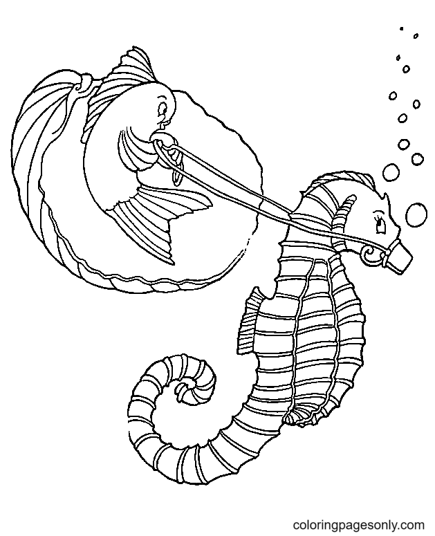 Seahorse Coloring Pages Printable for Free Download