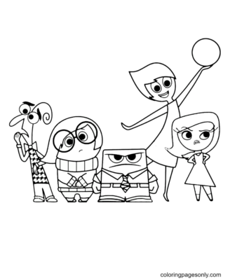 Inside Out Coloring Pages Printable for Free Download