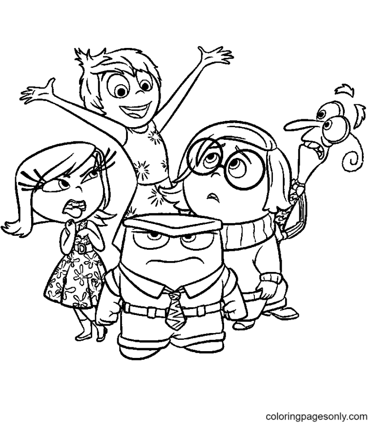 Inside Out Coloring Pages Printable for Free Download