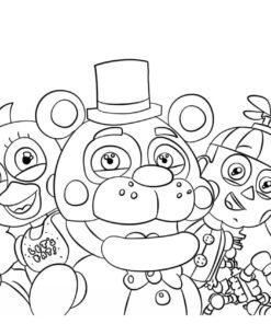 Five Nights At Freddy's (FNAF) Coloring Pages Printable for Free Download