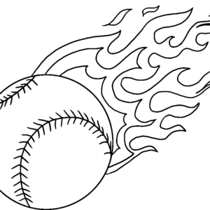 Free Printable Sports Baseball Coloring Page for Adults and Kids 