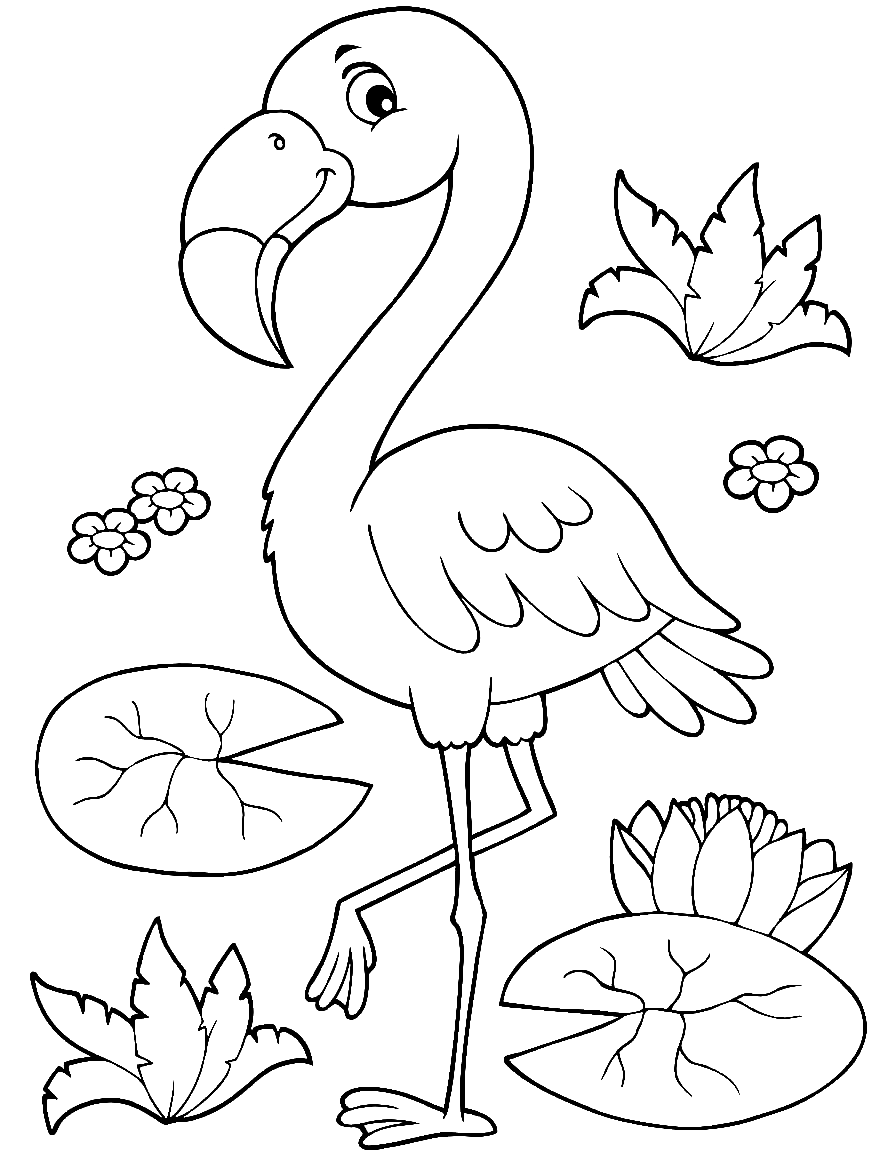 Flamingo Coloring Pages Printable for Free Download