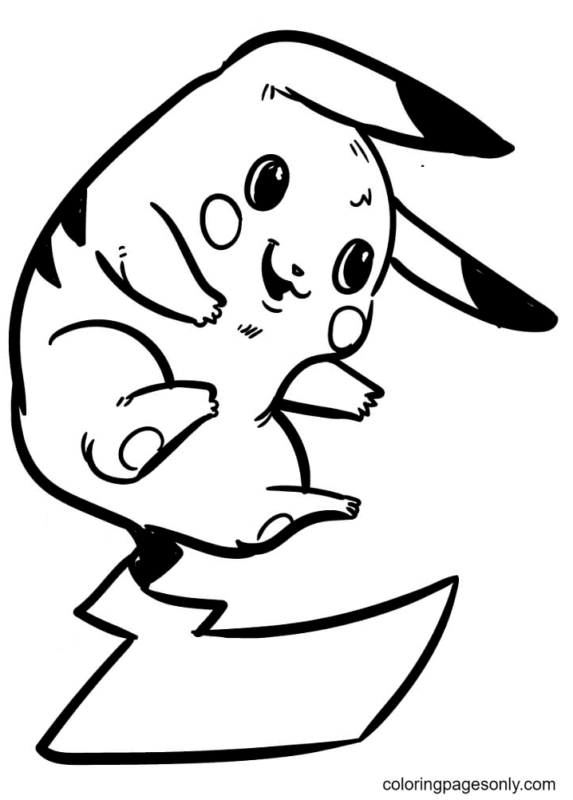 Pikachu Coloring Pages Printable for Free Download