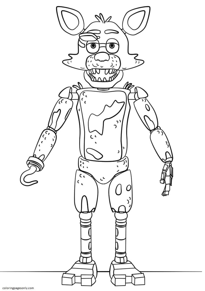 Print five nights at freddys fnaf 2 birthday coloring pages