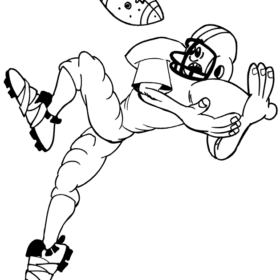 Football Player Coloring Pages Printable for Free Download