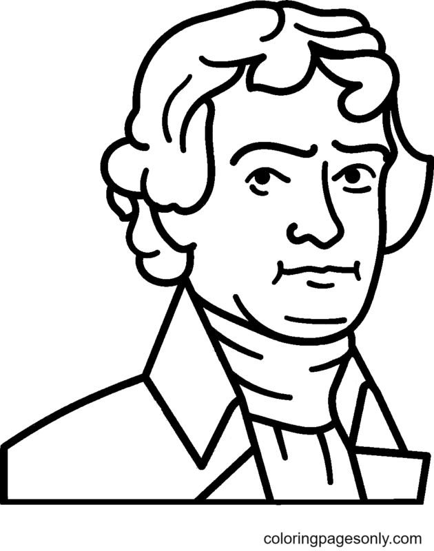 Thomas Jefferson Coloring Pages Printable for Free Download